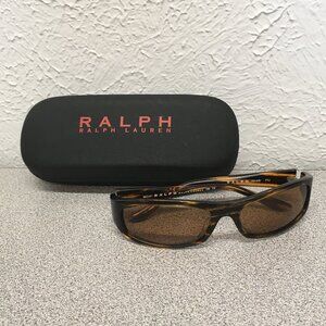 Ralph by Ralph Lauren Sunglasses 7514/S Brown Striped Tortoise 56-17-120 w/Case